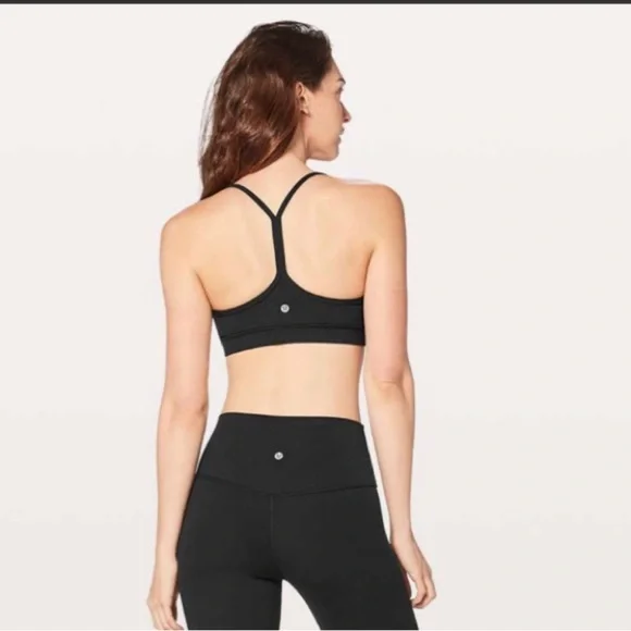 Pristine Excellent Pre-Loved Lululemon Flow Y Bra *Nulu Black Size: 4 - Picture 3 of 6